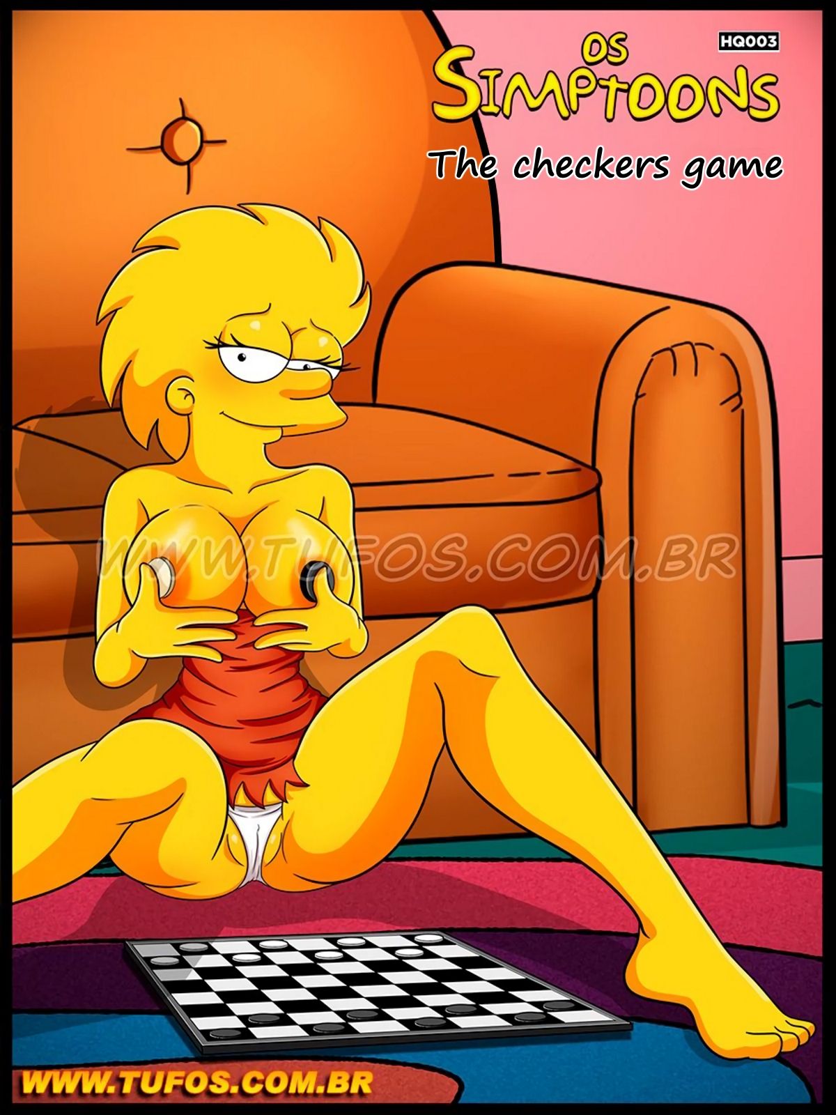 Os Simptoons 003 - Jogando Damas - The Checkers Game page 1 full