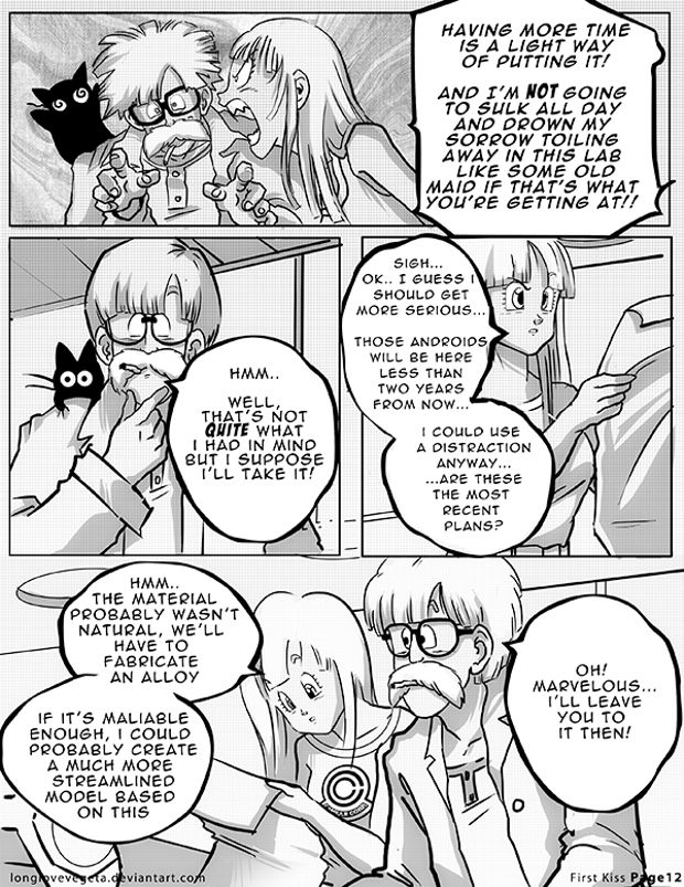 First Kiss   <DBZ, Dragon Ball, Vegeta, Bulma, Romantic, Romance> page 12 full