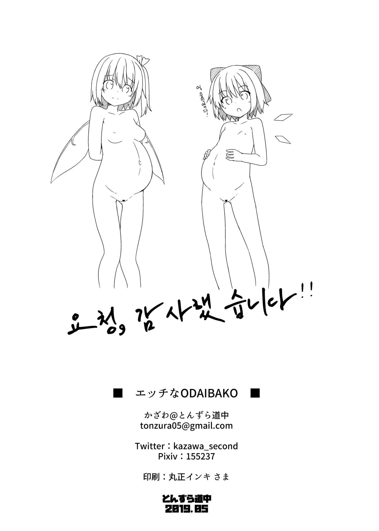 Ecchi na ODAIBAKO -Touhou Hen- | 엣찌한 ODAIBAKO -동방편- page 10 full