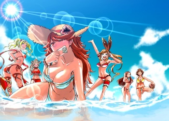 [Nikutai Gengo Club (Dekosuke)] Enchant Fire (Granblue Fantasy, THE iDOLM@STER CINDERELLA GIRLS) [English] [Doujins.com] [Digital] cover