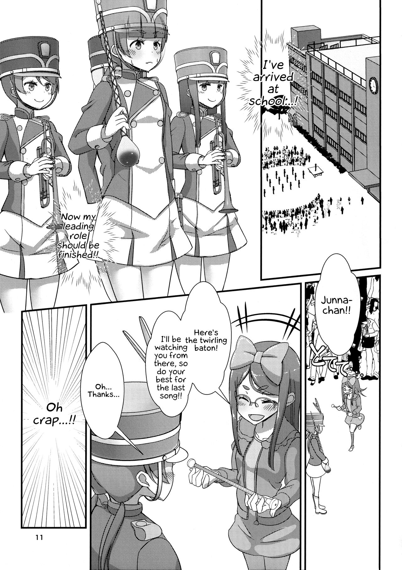 Sensei! Marching Band de "Jojisou" Shitemite! | Sensei! Try dressing up like a little girl in a Marching Band! page 12 full