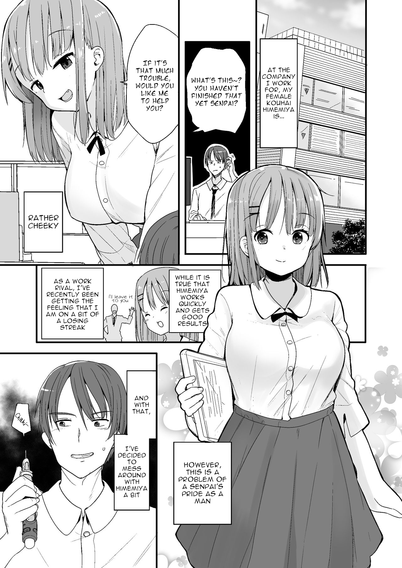 Namaiki na Kouhai ni Chiisaku Natte Itazura wo｜Turning Small to Tease my Cheeky Kouhai page 1 full