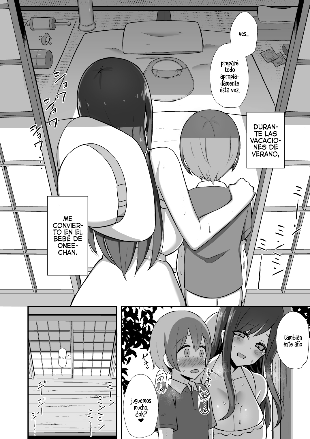 Shiro OnePi Onee-san to Babubabu Inaka Ecchi | Sexo con onee-san en su vestido de verano page 5 full