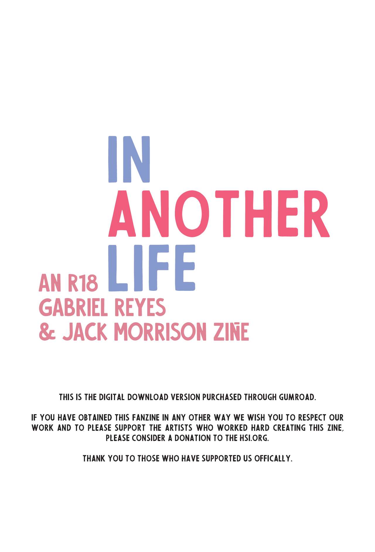 In Another Life: An R-18 Gabe & Jack Zine page 3 full
