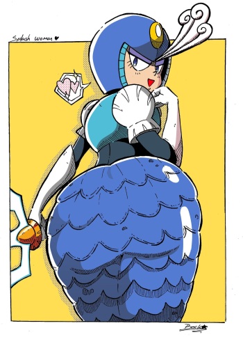 [Beck Cartoons] Squirt Woman (MegaMan) cover