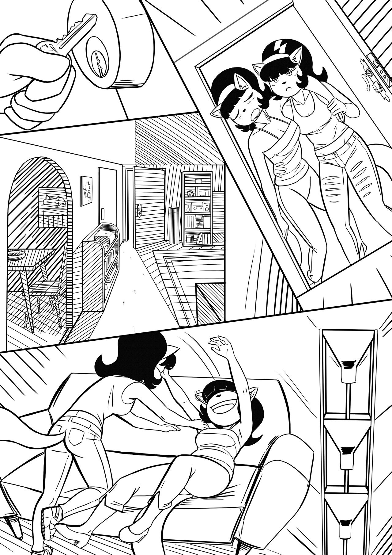 Drunk Kitties page 1 full