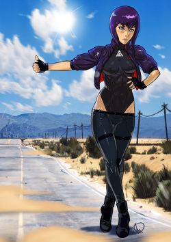 Motoko's Hitchhiking