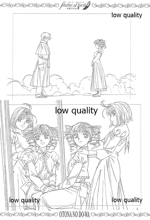 flutter of birdsII 天使たちの翼 線画集 page 5 full