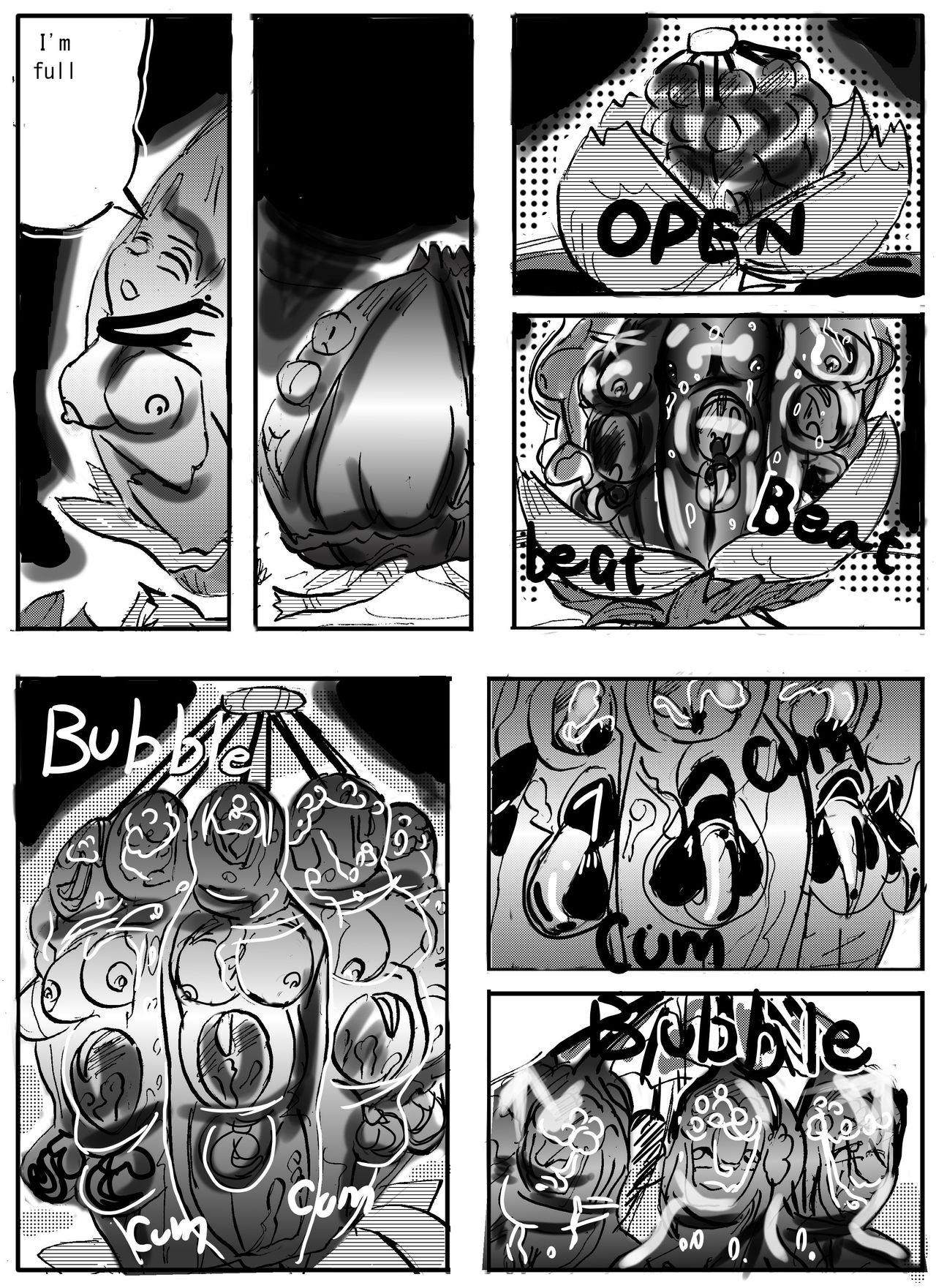 Flower vore "Human and plant heterosexual ra*e and seed bed" page 12 full