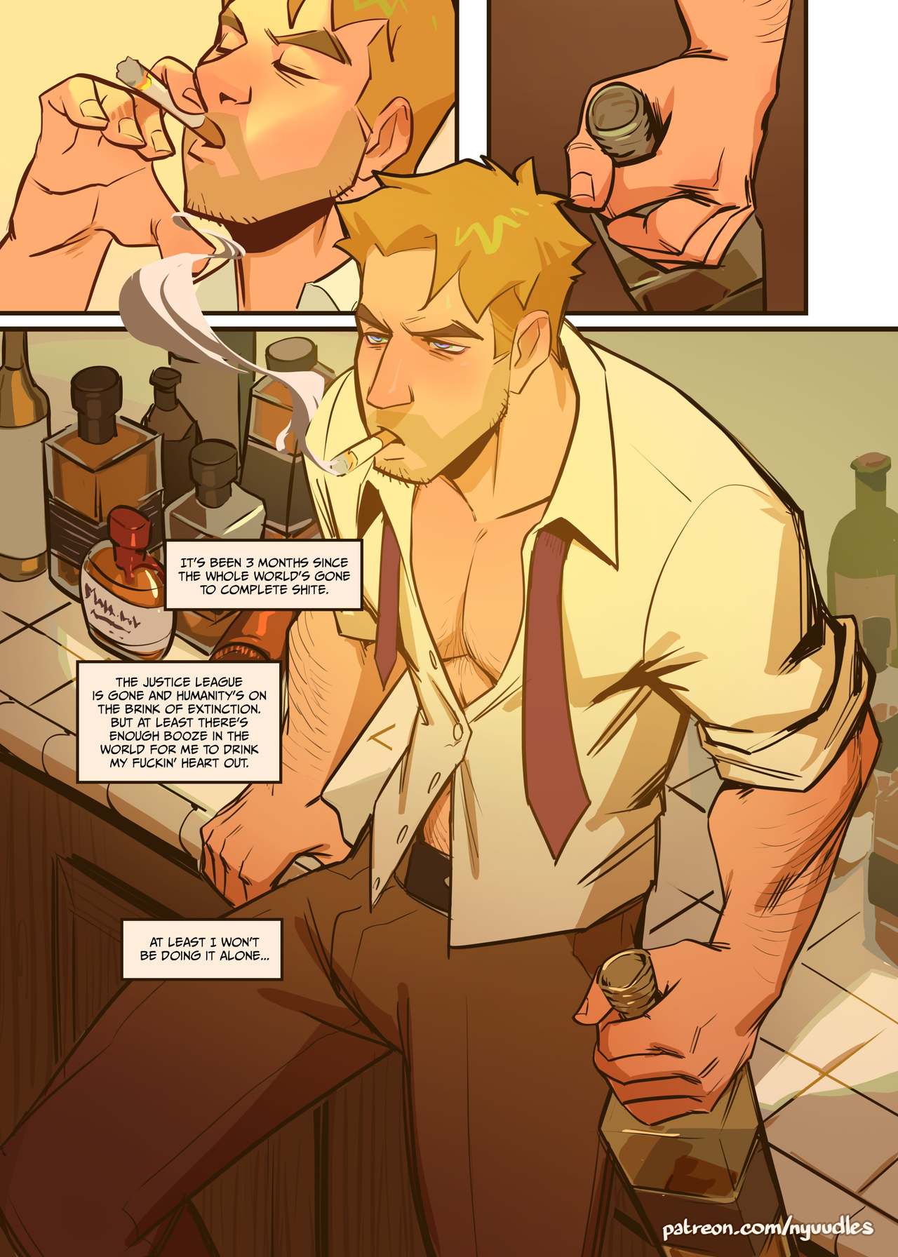 Spellbound: A John Constantine x King Shark Fan Comic page 3 full