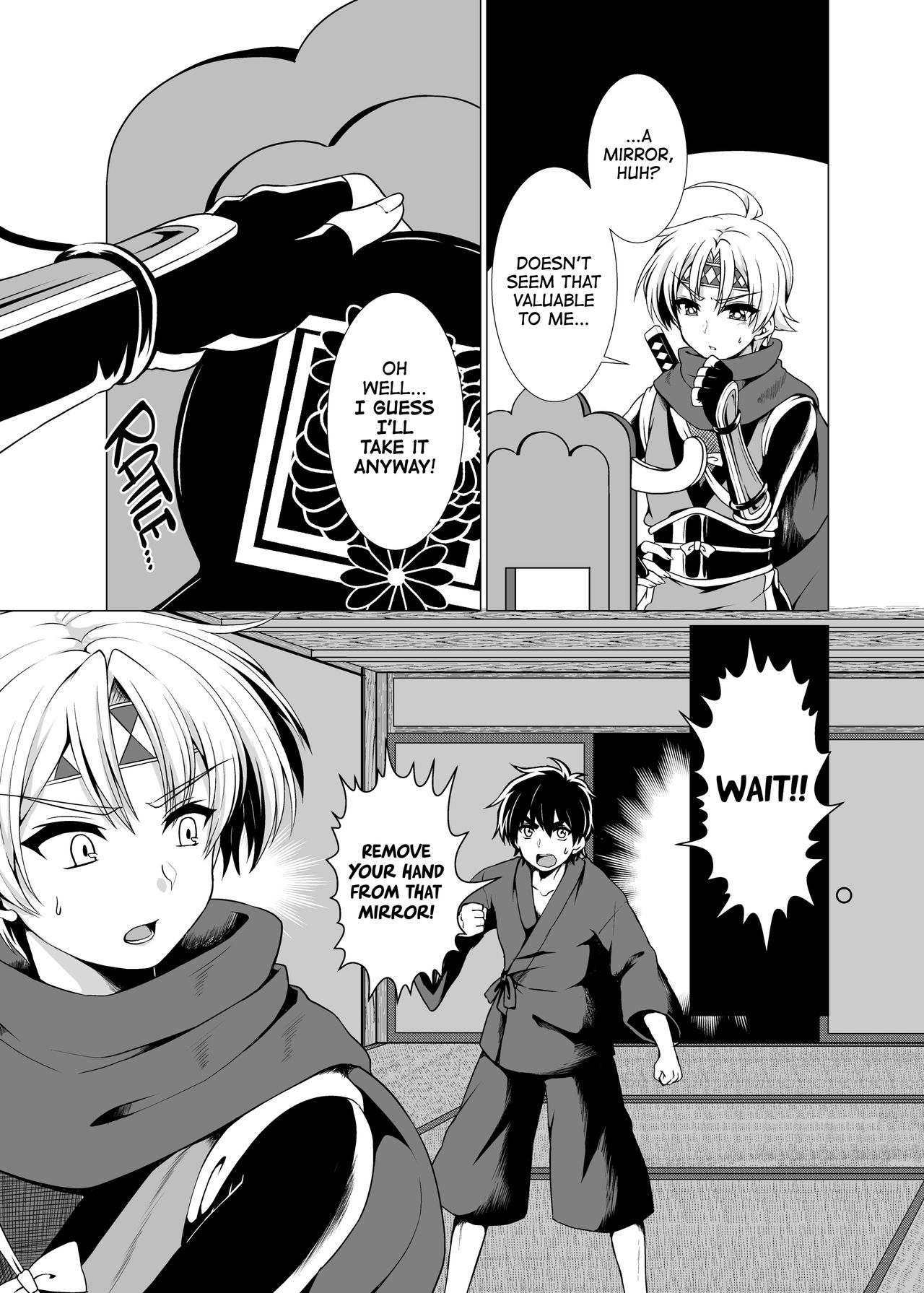 Inka Ranman ~Youshi Bitai no Yami no Shinobi, Kyousei Nyotaika~ | Lewd Flower Bloom! Flirtatious Ninja Thrown into a Woman's Body! page 4 full