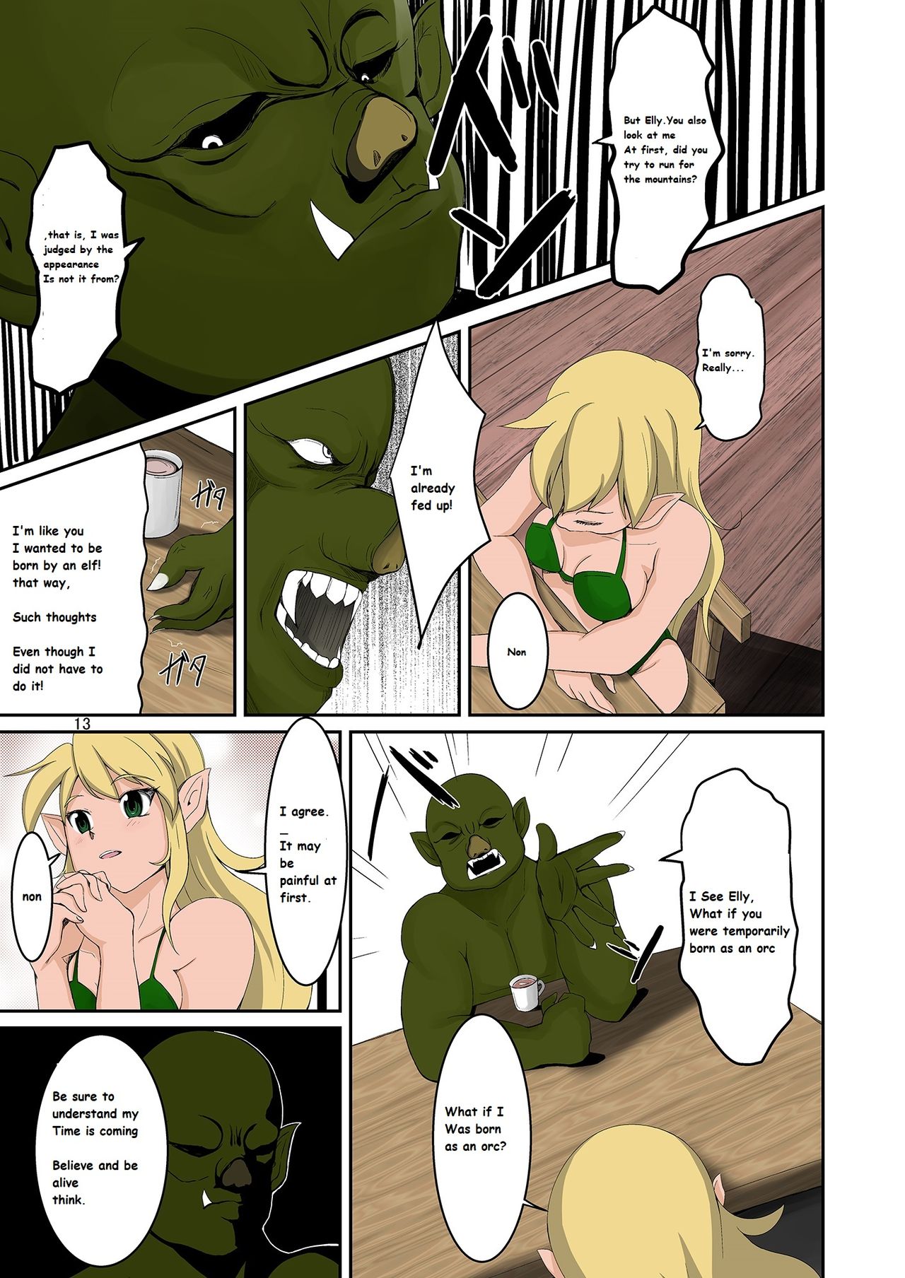Elf to Orc no Irekawari Dark Bon | Elf and Orc Replacement Dark Book page 12 full