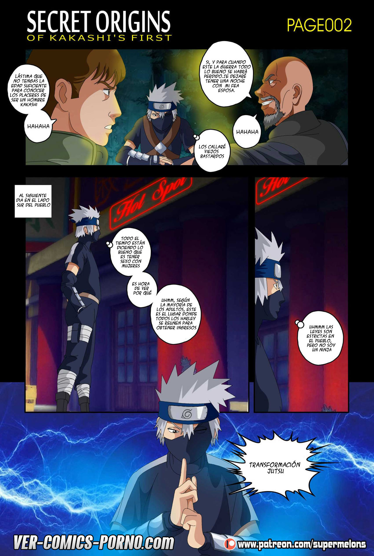 Secret Origins of Kakashi’s First – Super Melons   Naruto page 3 full