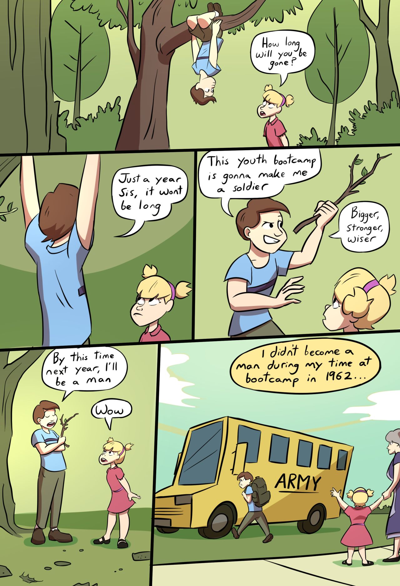 Growing Sister Comic page 1 full
