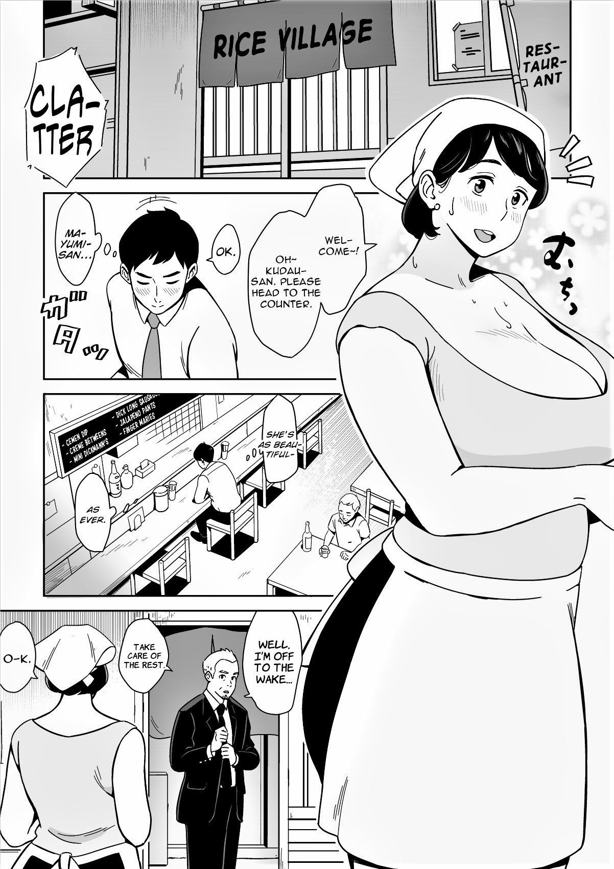 A Nice Plump Wife In A Restaurant With A Delicious Body page 3 full
