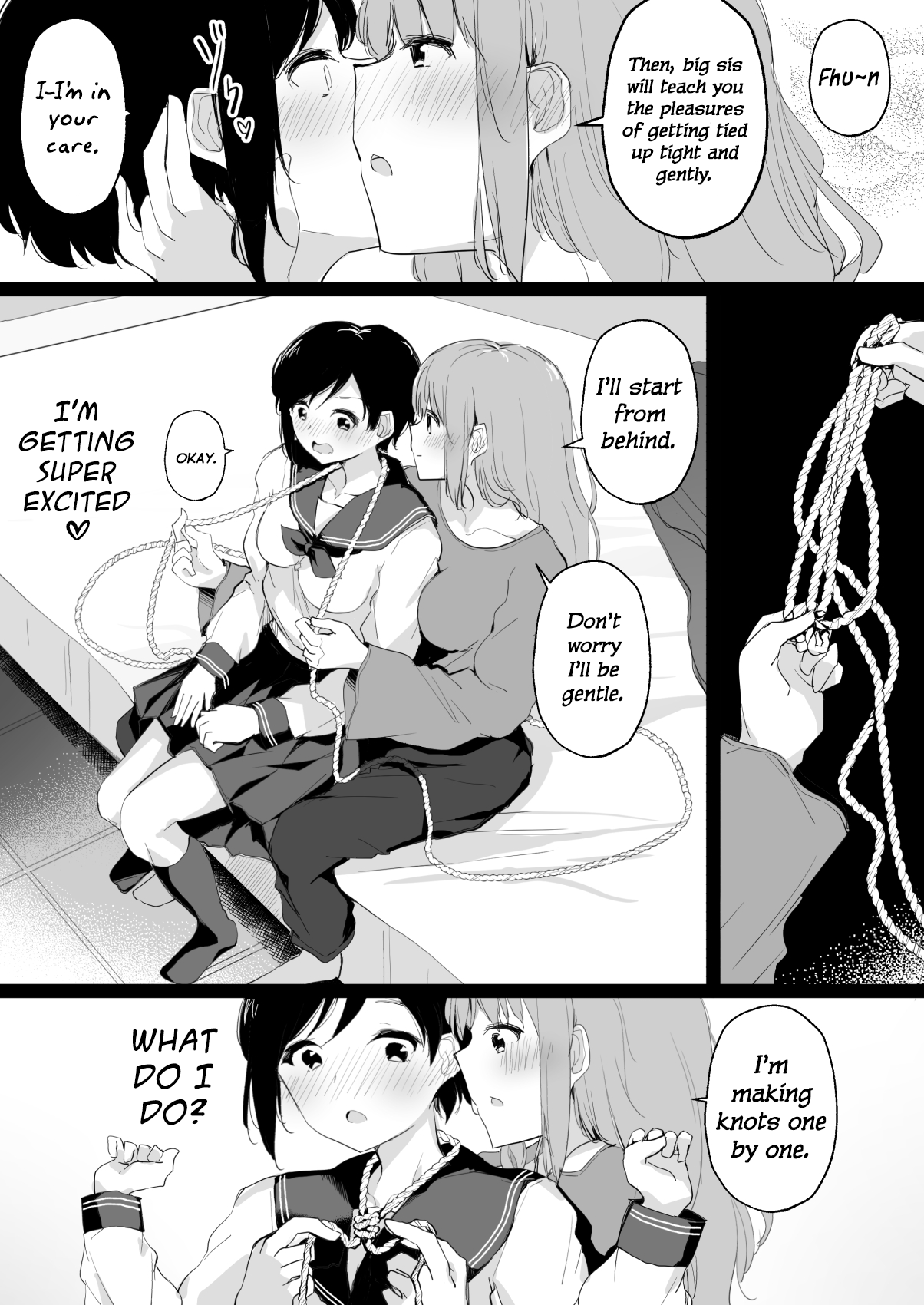 Do M Uraaka Joshi ga Kousoku Yuri Ecchi de Onna Doushi no Yosa o Oshiekomarechau Hon page 12 full