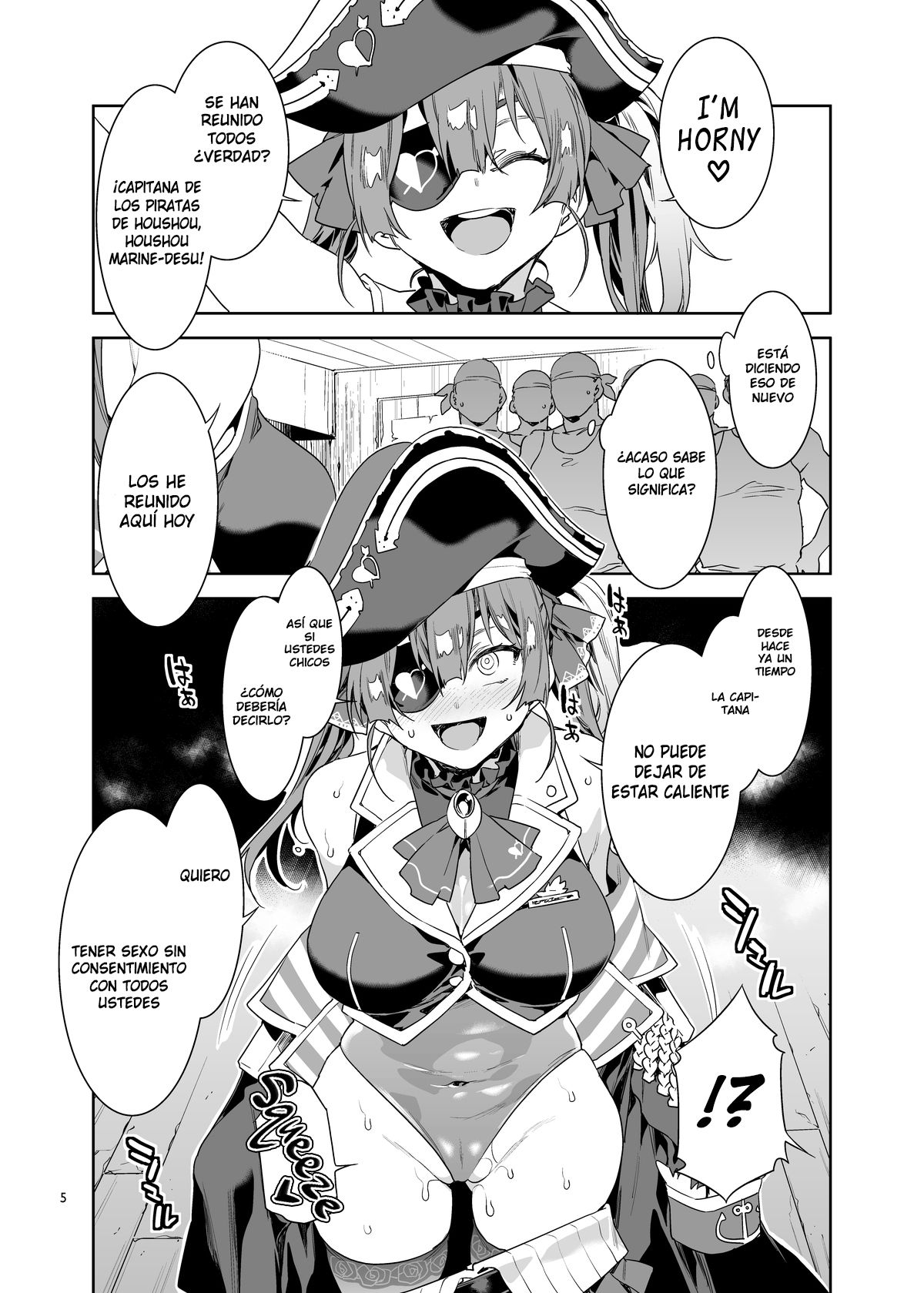 Marine Senchou wa Hi Goui no Ue de Wakarasaretai | La capitana Marine quiere ser violada sin consentimiento page 6 full