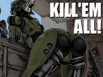 [Double Deck Seisakujo (Double Deck)] KILL'EM ALL! (Black-painted modified version) [Colorized] cover