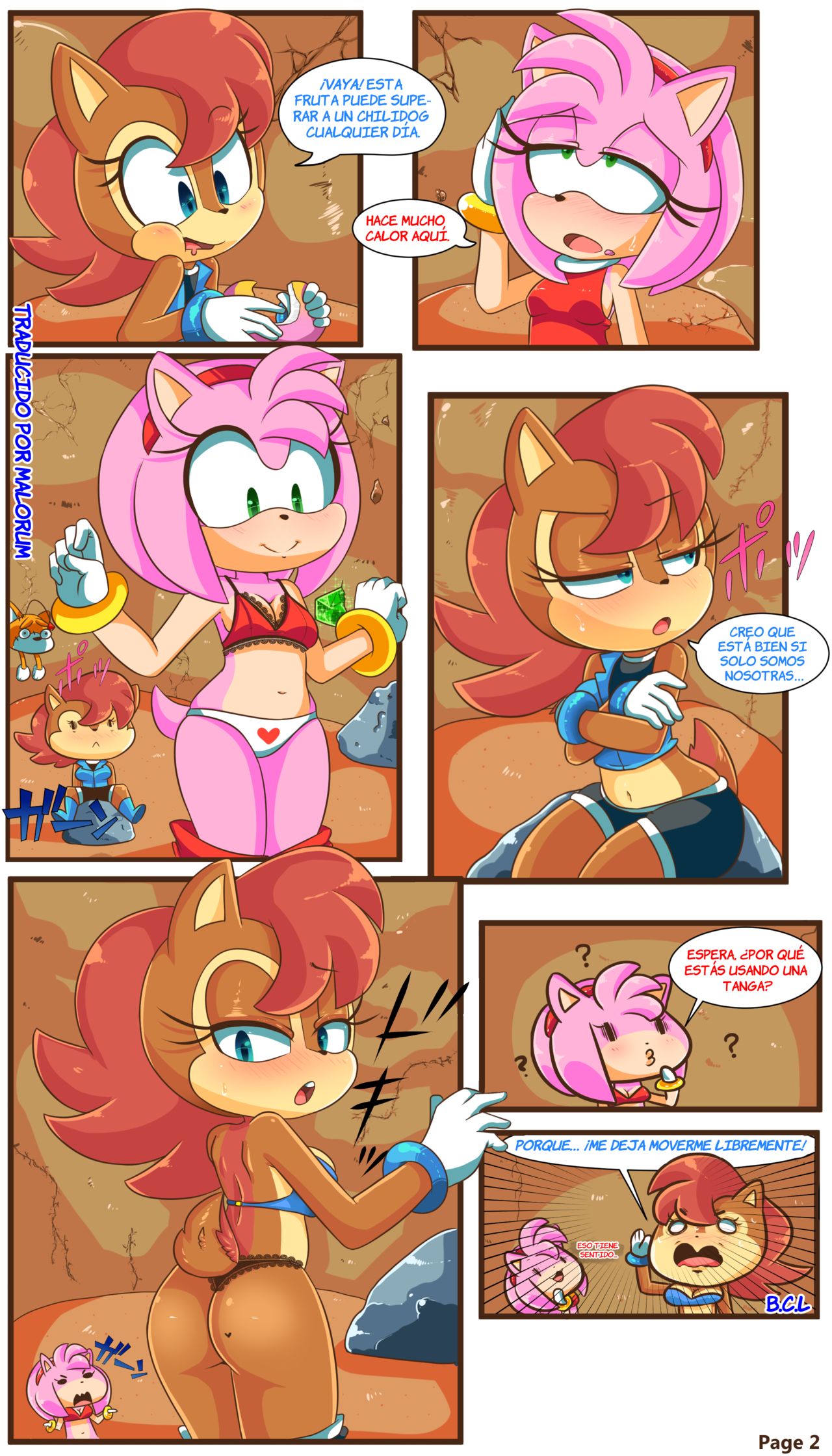 Sally & Amy in The Forbidden fruit | En La Fruta Prohibida page 3 full