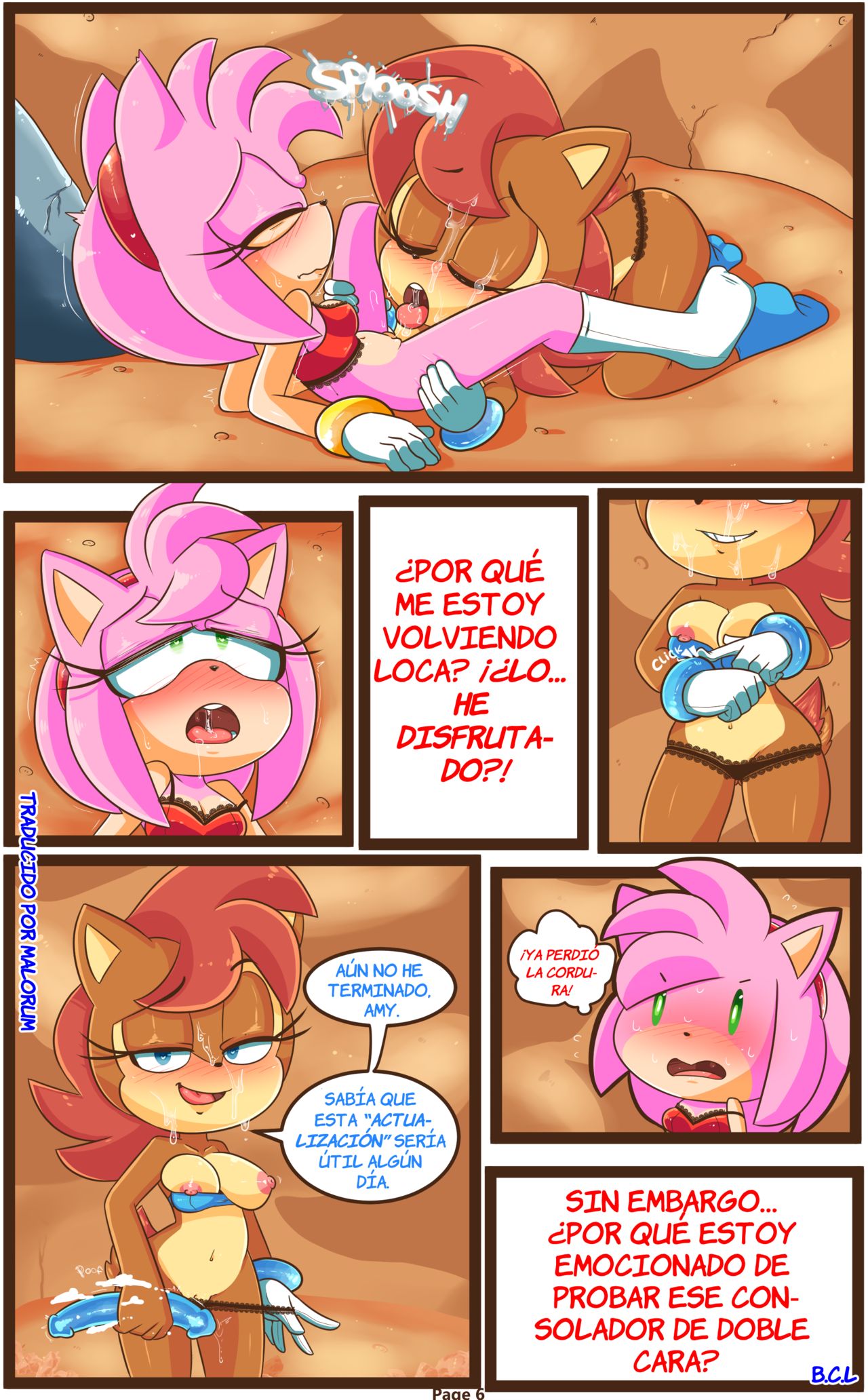 Sally & Amy in The Forbidden fruit | En La Fruta Prohibida page 7 full