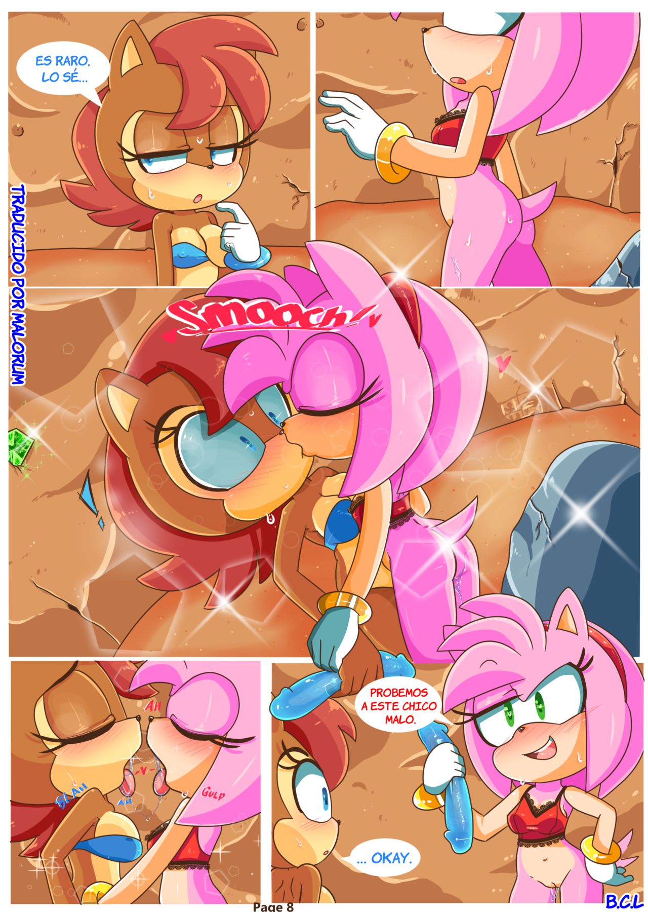 Sally & Amy in The Forbidden fruit | En La Fruta Prohibida page 9 full