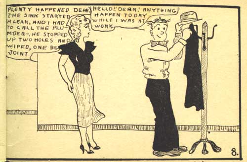 Blondie in "When Hubb'y's Away" page 9 full