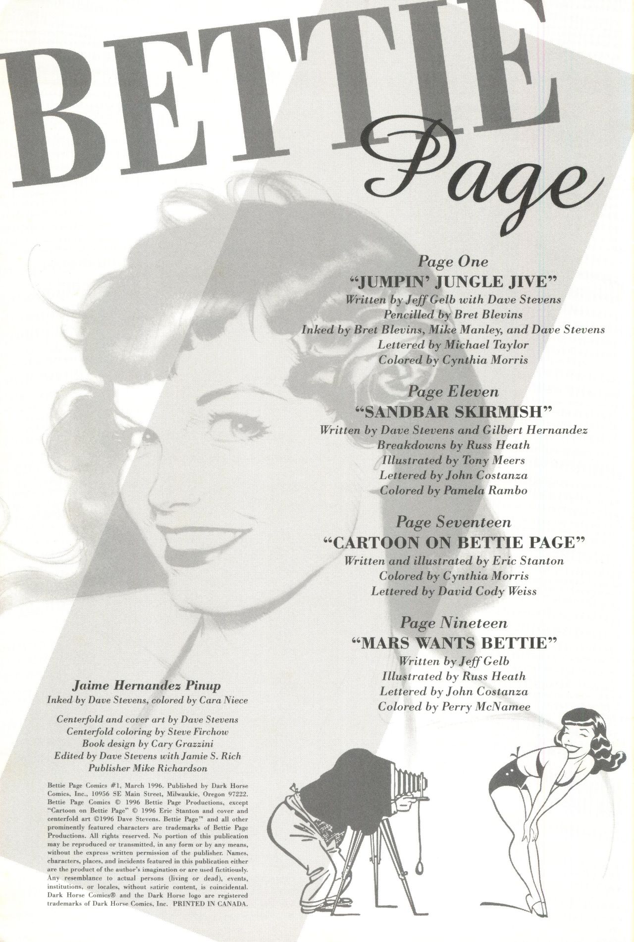 Bettie Page Comics 1 page 2 full