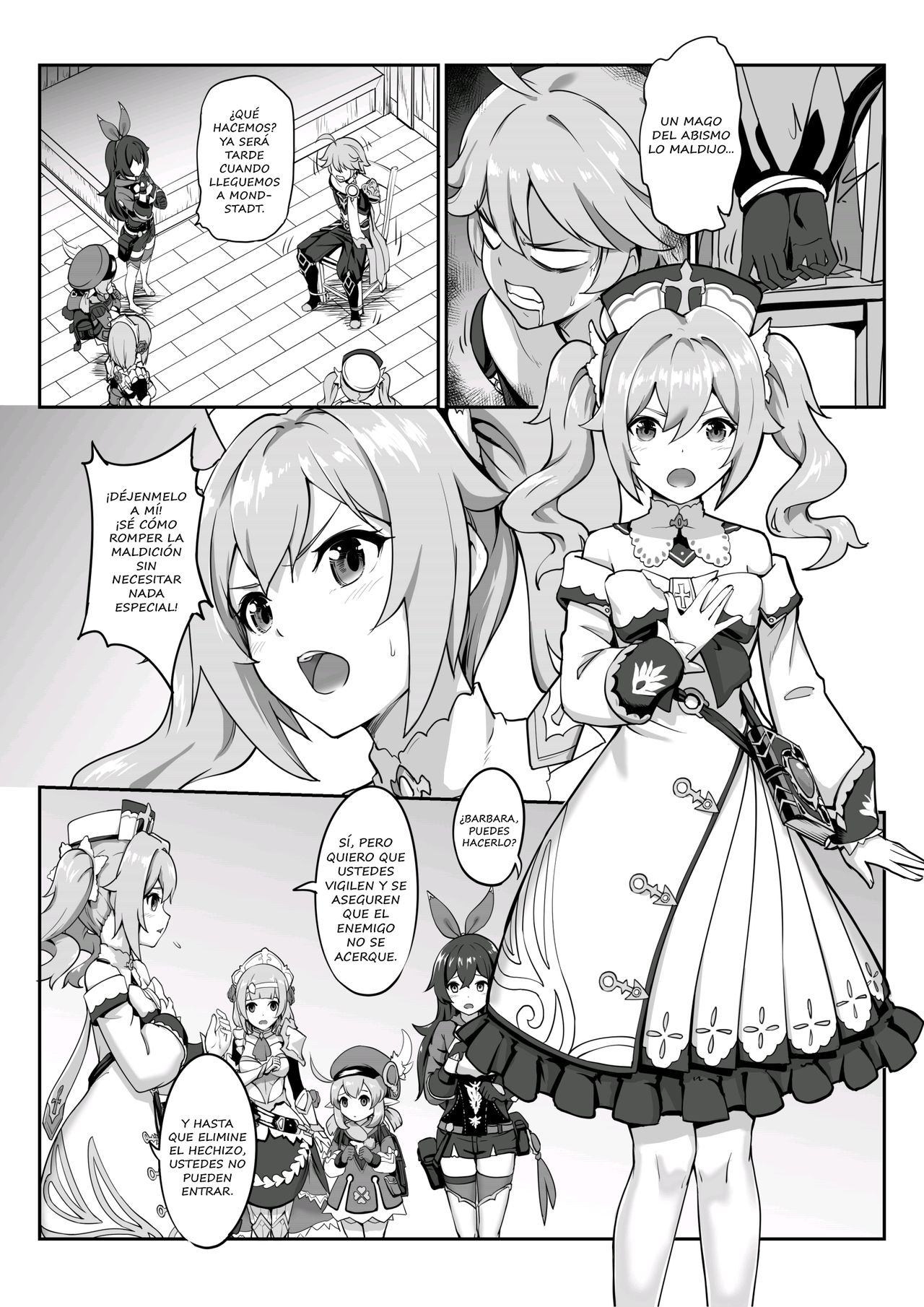 Genshin impact! Barbara STAR!DUSH! page 4 full