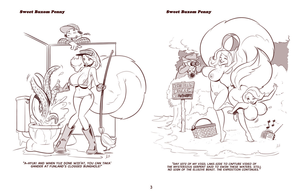 Sweet Buxom Penny Cartoons page 4 full