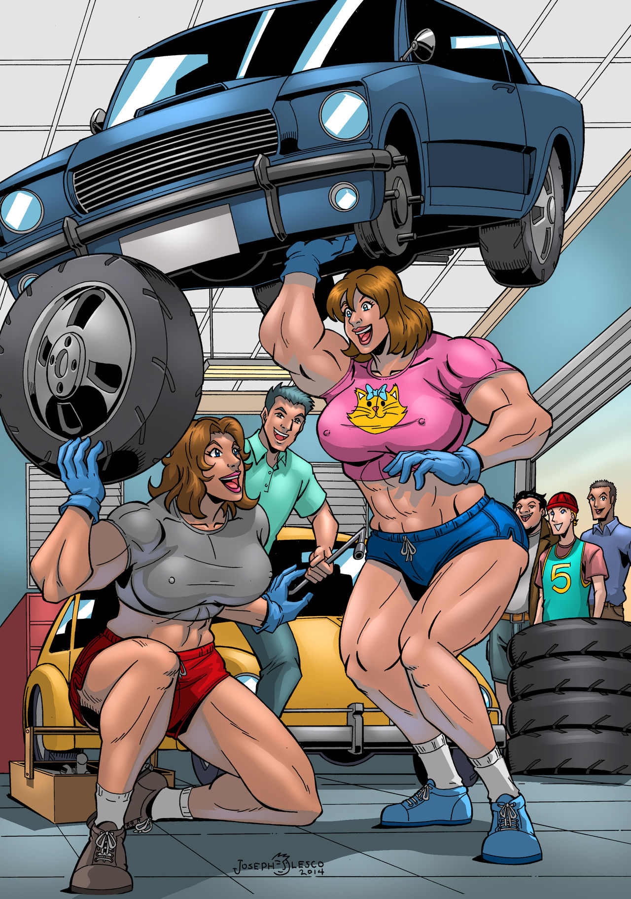 Muscle Girls page 10 full