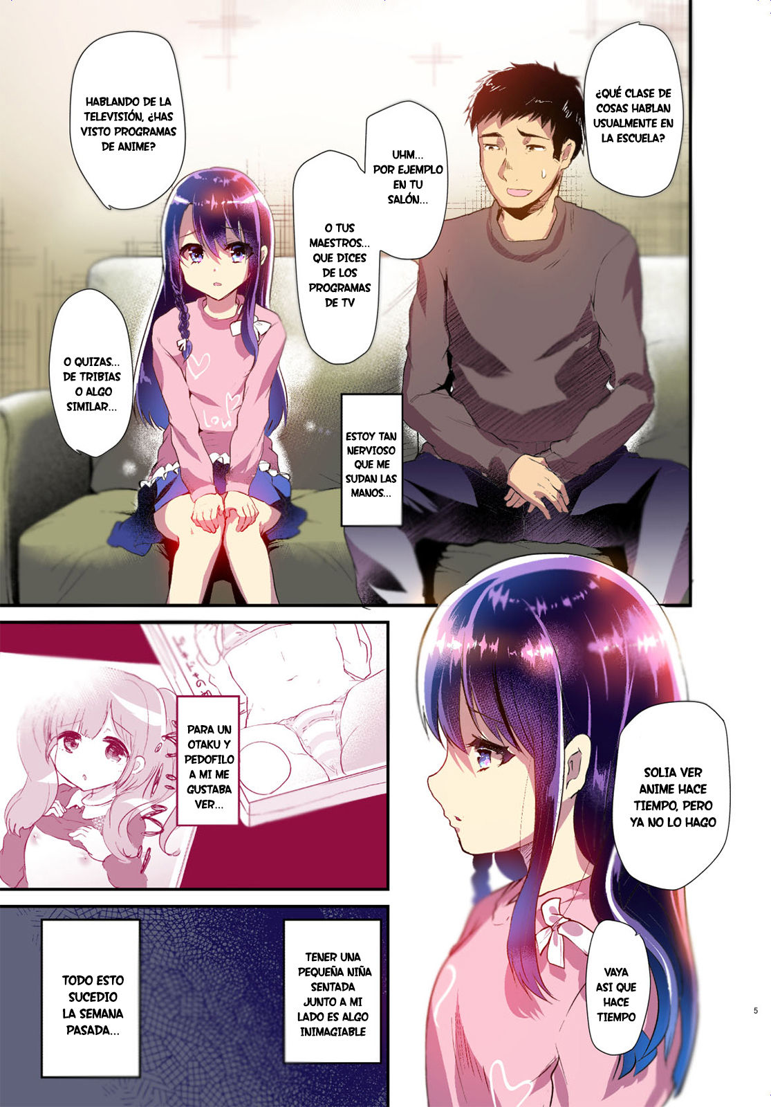 Ayune-chan to Lolicon ga Otomari Shitara... Soushuuhen Full Color Ban | Cuando una Estudiante de Primaria y un Pedofilo pasan la Noche page 5 full