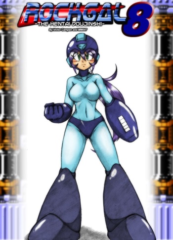 [VCampan] Rock-Gal Comic 8 (Megaman) cover
