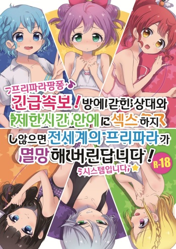 (SHT2017 Haru) [Kaisen Teikoku (Sakasana)] Pripara Pan-pon♪ Kinkyuu Sokuhou Heya ni Aite to Seigen Jikan inai ni Sex Shinaito Sekaijuu no Pripara ga Houkai shite Shimaimasu! System desu☆ (PriPara) [Korean] cover