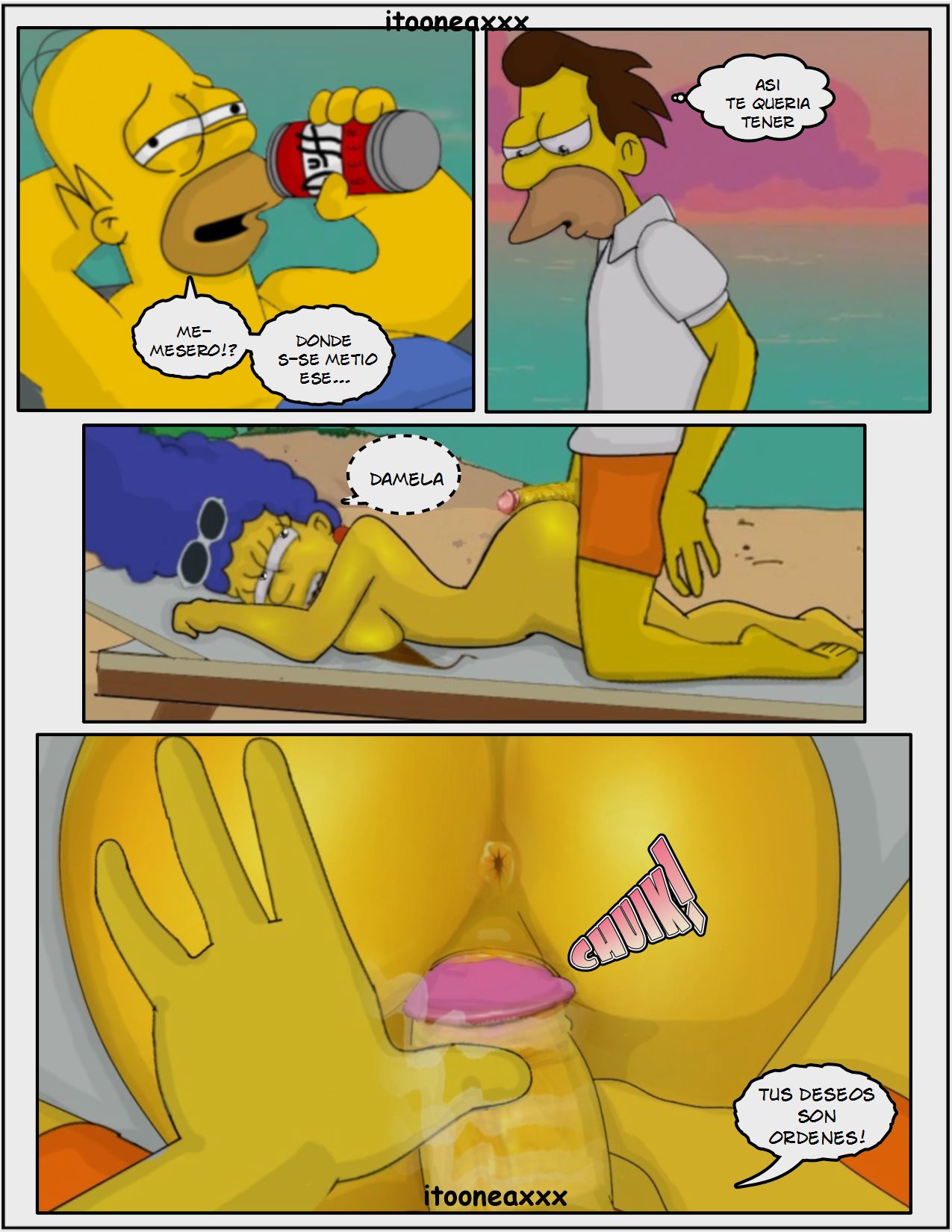 Simpsons xxx - En la playa page 9 full