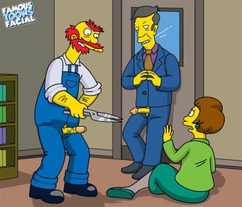 Edna Krabappel Fucked Hard By Willie and Skinner cover