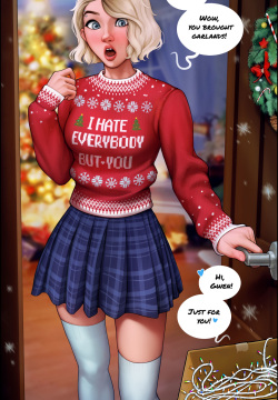 Gwen celebrates Christmas!