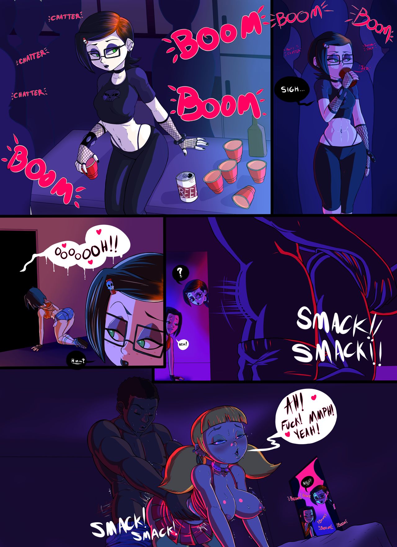 Cartoon College Party page 2 full