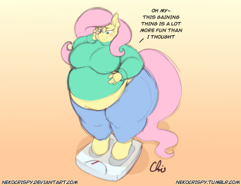 [Nekocrispy] Fluttershy Weight Gaim cover