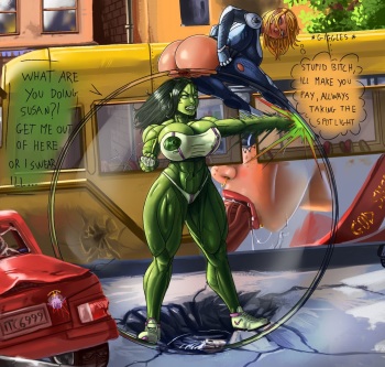 [SaltyChocolate] Susan and She-Hulk cover