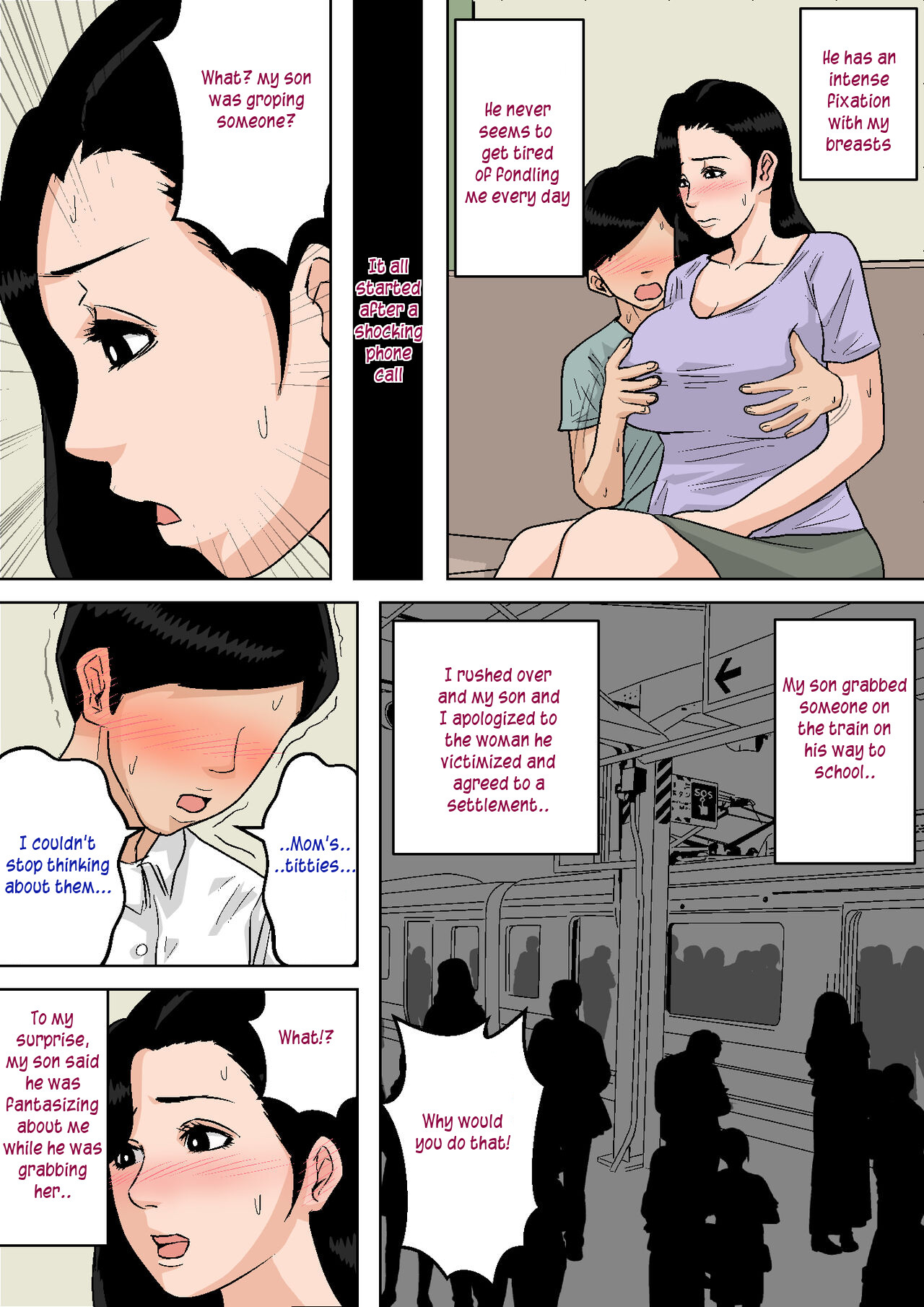 Okaa-san no Oppai wa Momitai Houdai! ~Tamattara Dashite Ageru kara~ | Playing with Mom's breasts all i want! page 9 full
