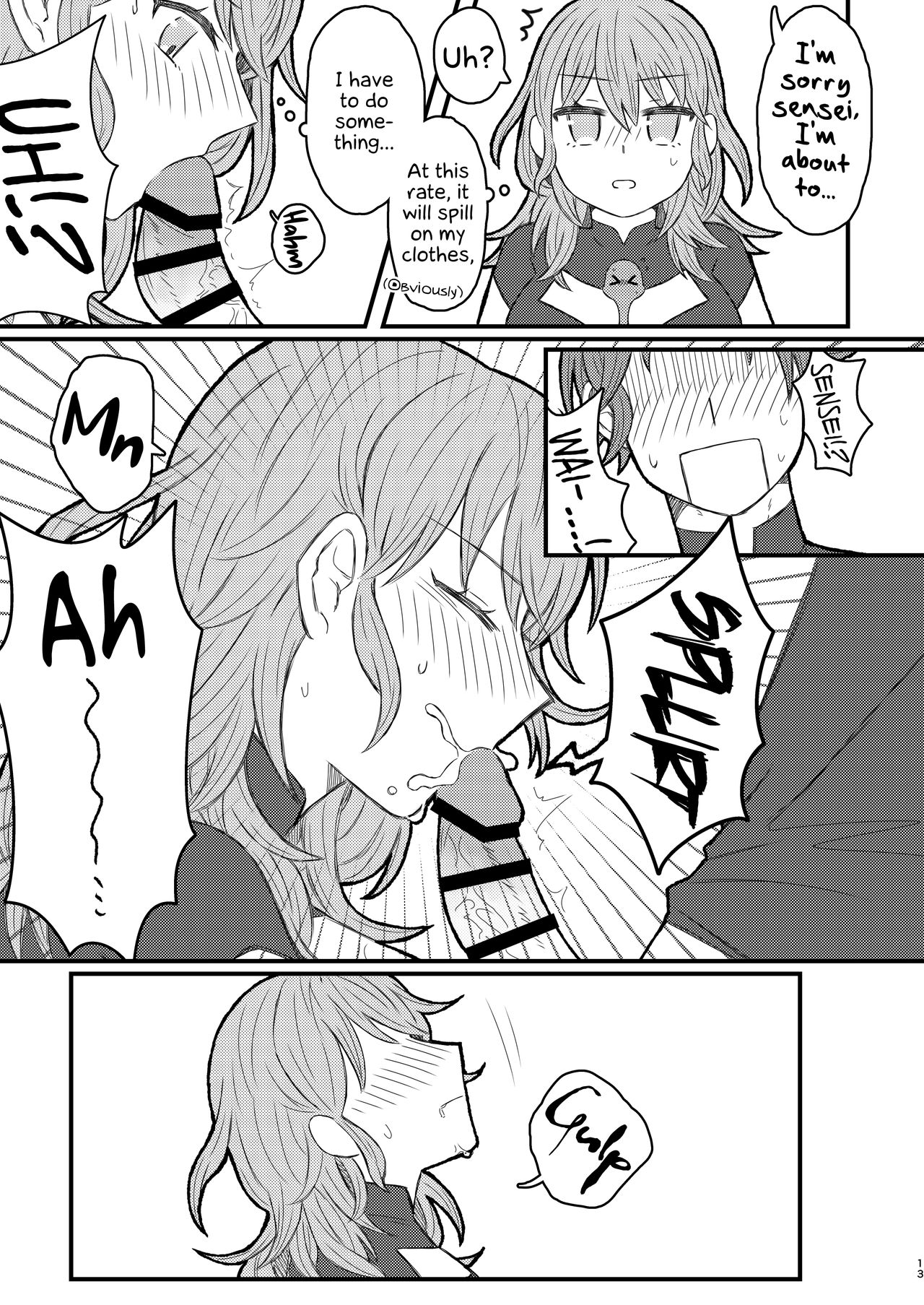 Byleth Sensei ga Mune de Shite kureru Hon | A book where Byleth-sensei gives a titfuck page 12 full