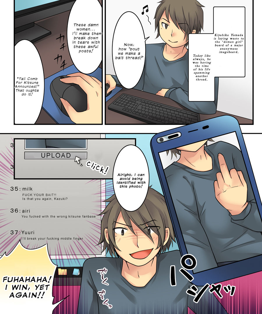 Karui Kimochi de Keijiban o Arashite Itara Kyuuketsuki no Imouto Kenzoku  | The story of becoming the vampire princess' little sister underling because you spammed the imageboards.  de page 3 full