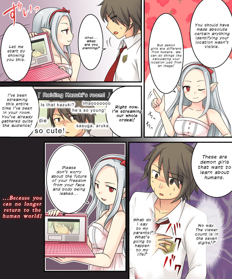 Karui Kimochi de Keijiban o Arashite Itara Kyuuketsuki no Imouto Kenzoku  | The story of becoming the vampire princess' little sister underling because you spammed the imageboards.  de page 8 full