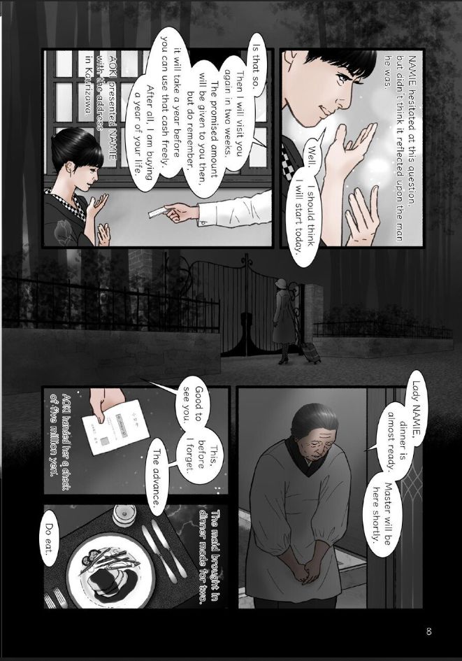 HARAMI-KIBYOSHI Ep7 "The birth of harlot NAMIE" page 8 full