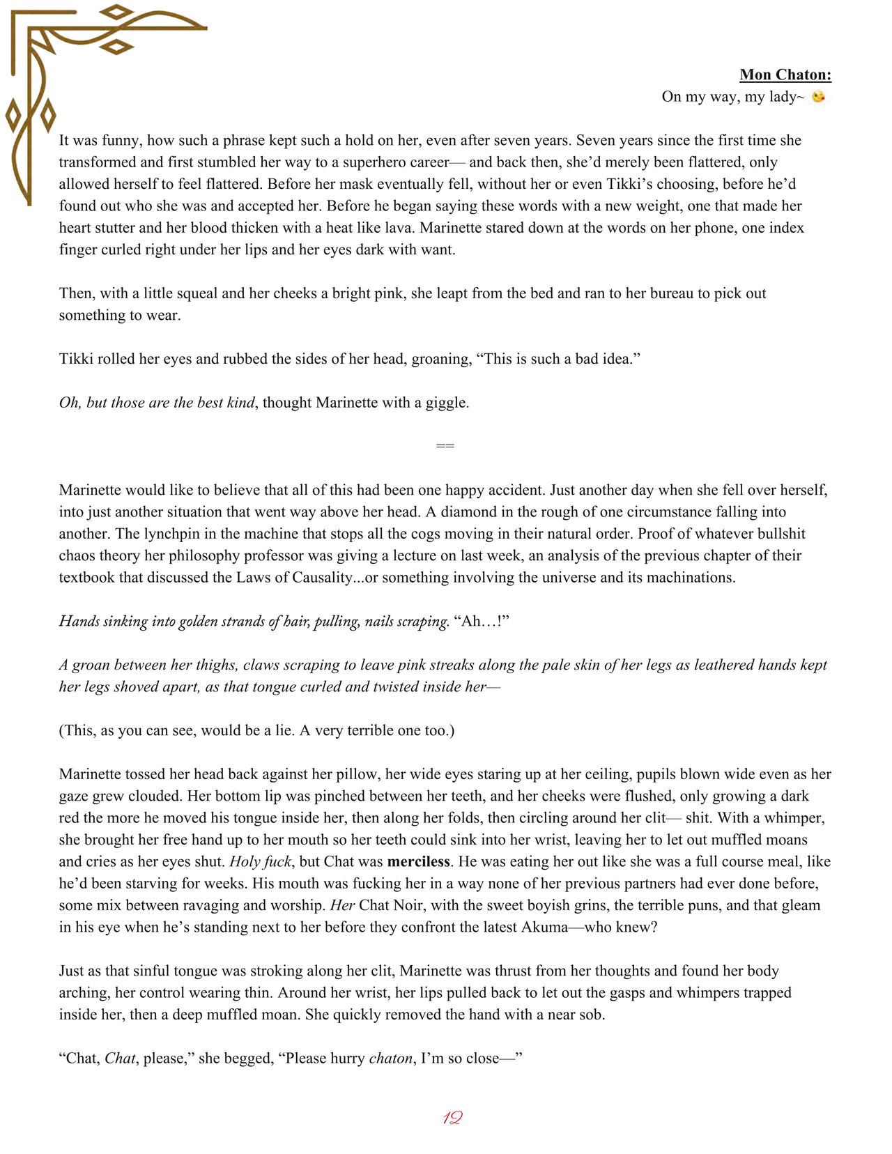 Getting Lucky - Miraculous Ladybug zine page 12 full