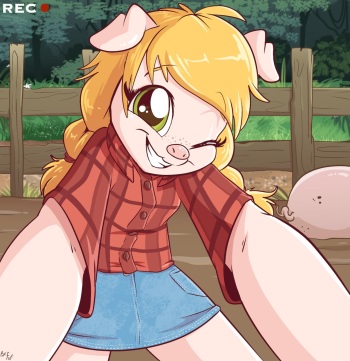 [Fuf] Piggy Playing in the Mud cover