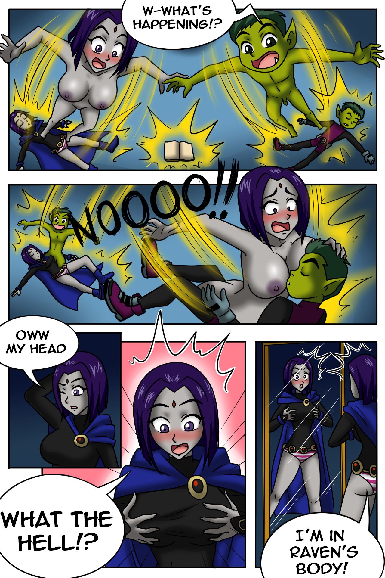 Beastboy & Raven swap bodies page 2 full
