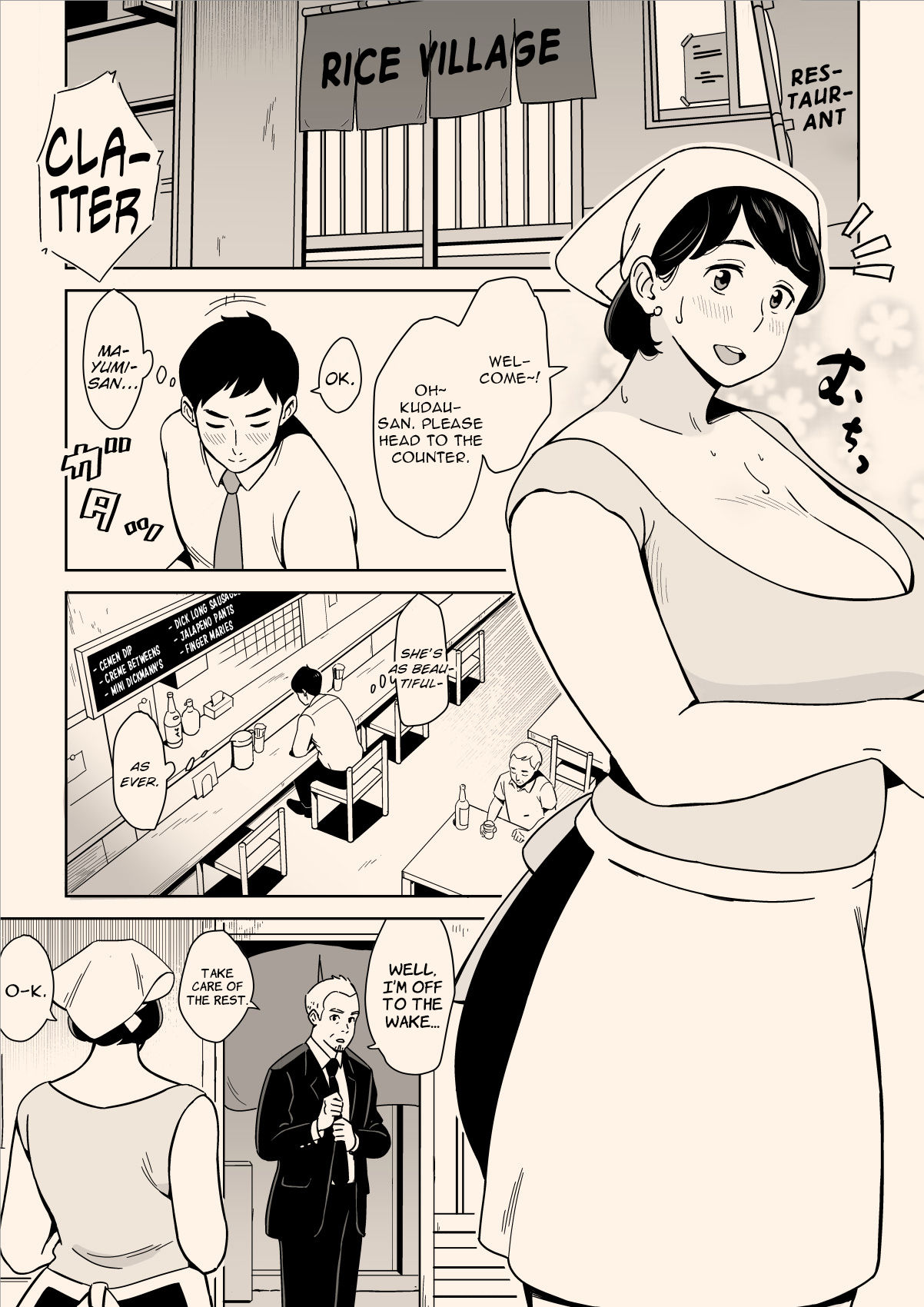 Karada mo Oishii Shokudou no Megutai Houman Zuma | A Nice Plump Wife In A Restaurant With A Delicious Body page 3 full