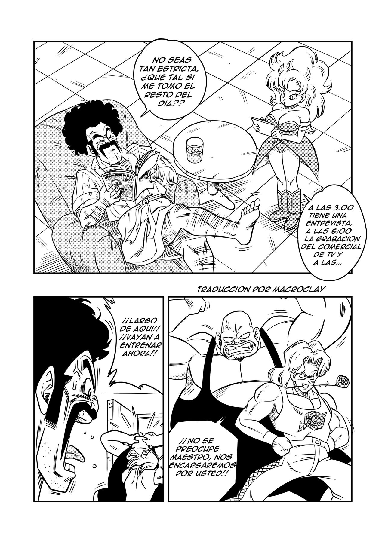 Mister Satan no Himitsu no Training | El Entrenamiento Secreto de Mr. Satan page 4 full