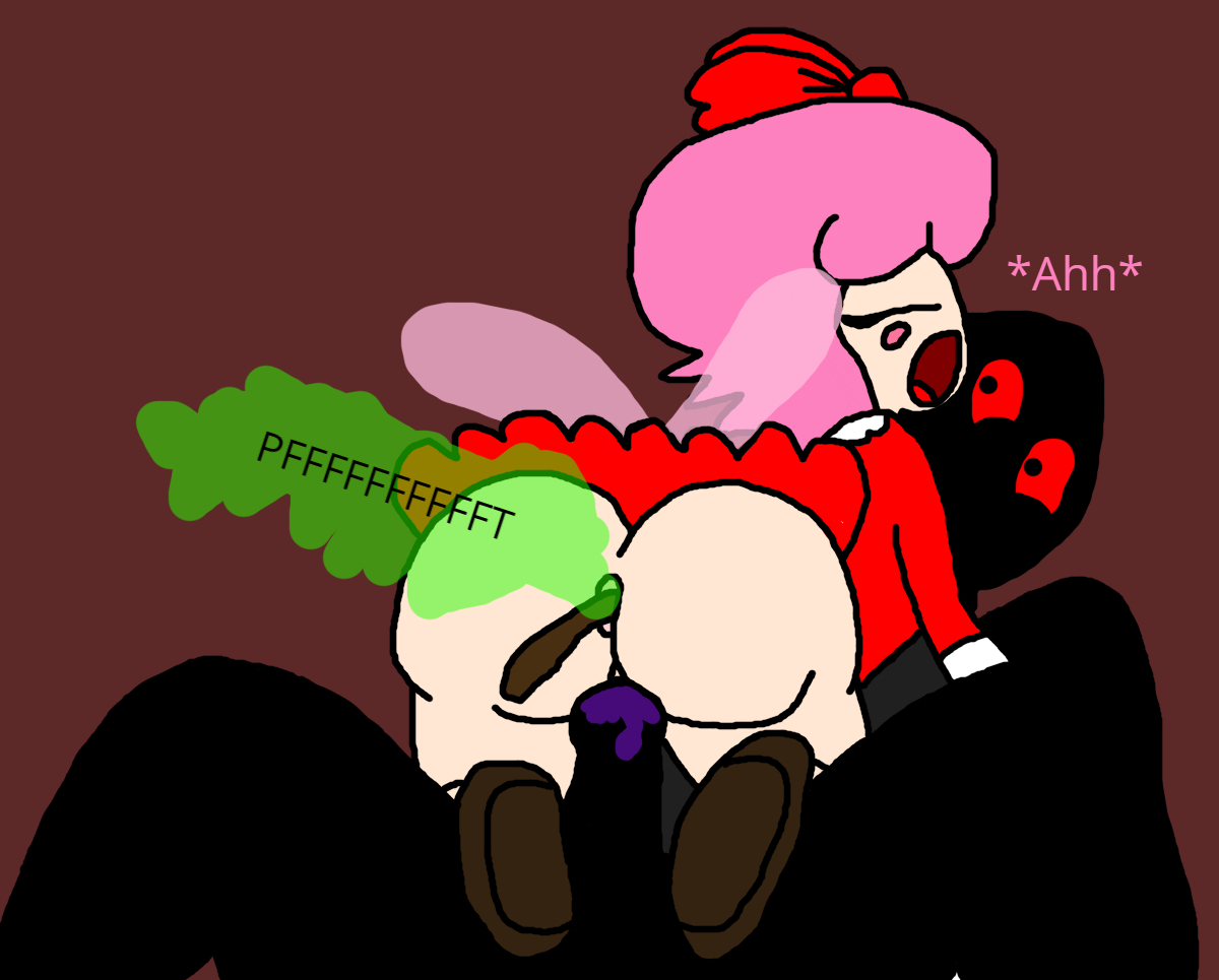 Ribbon goes pooping and farting at the same time page 1 full